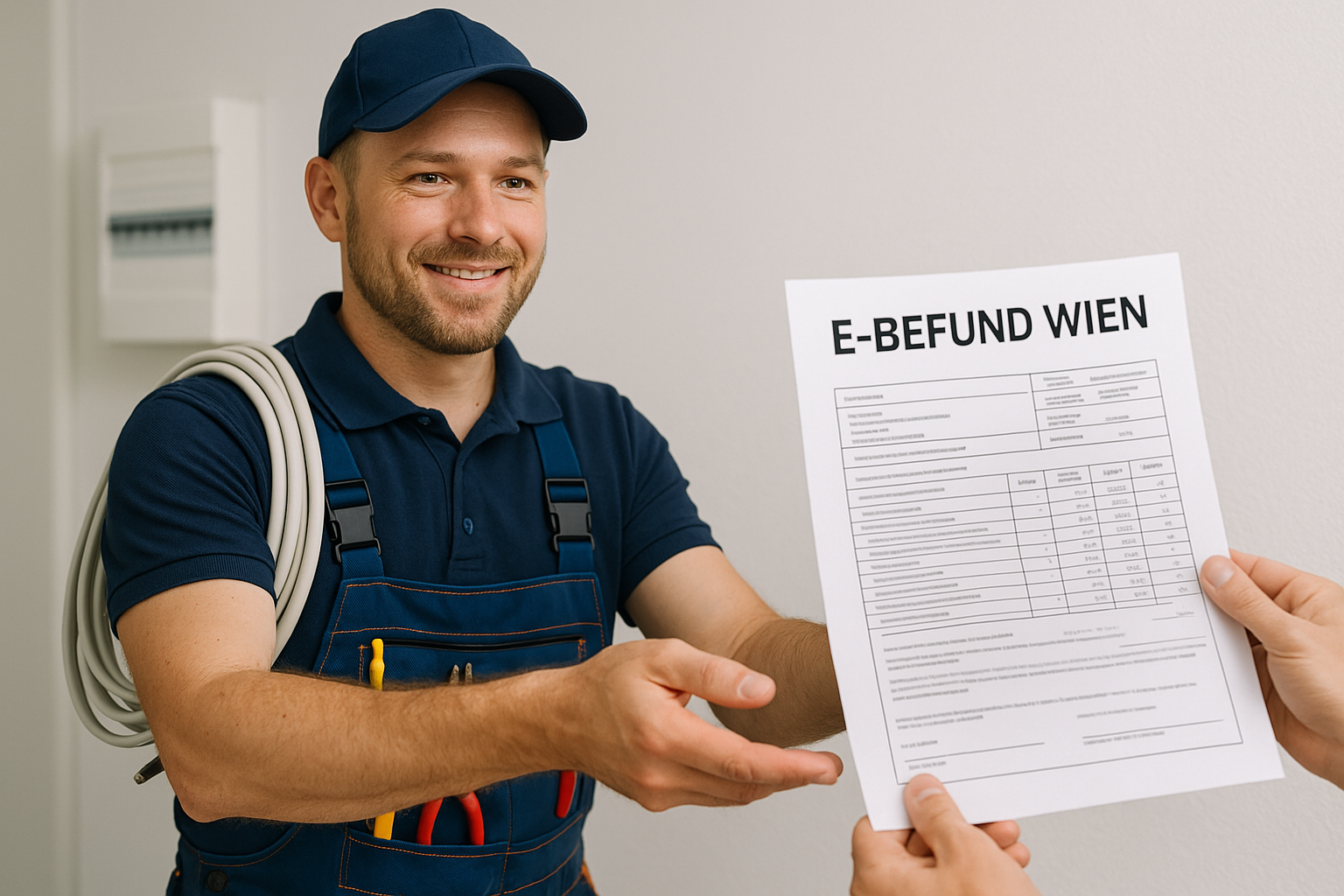 E-Befund Prüfung einer elektrischen Anlage in Wien durch SunPV Elektriker